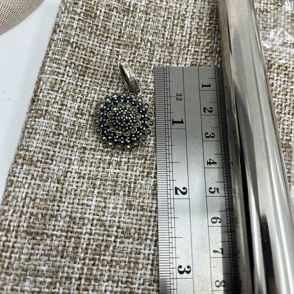 Vintage Suspicion Marcasite Pendant & Teardrop Earrings Set - Picture 15 of 17